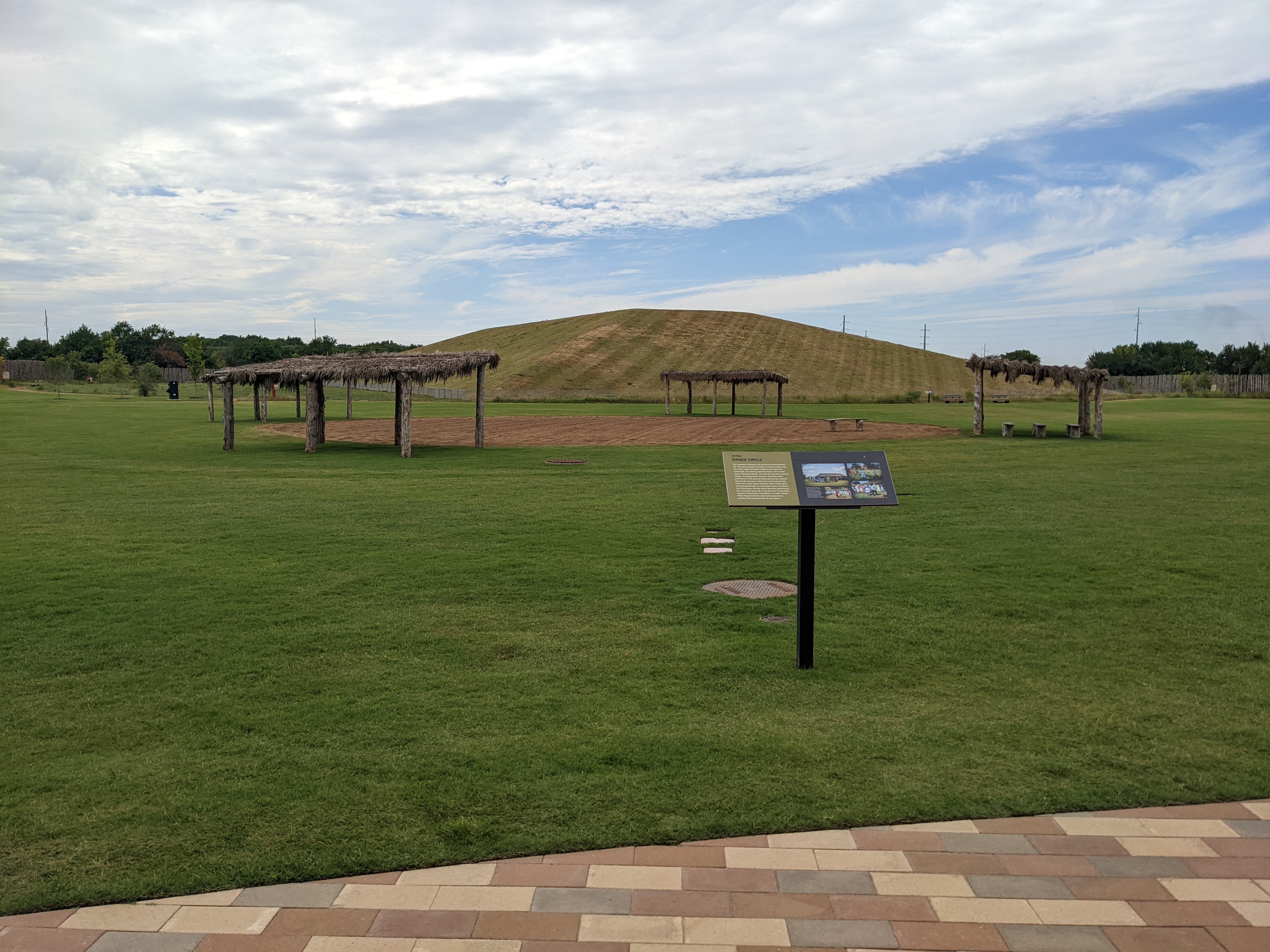Replica village at Choctaw Cultural Center